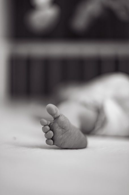 Petit pied de bébé L., 10 jours de vie